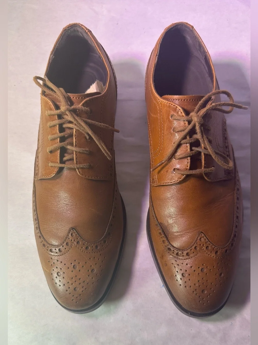 Cole Haan Men's Cognac Wingtip Oxford